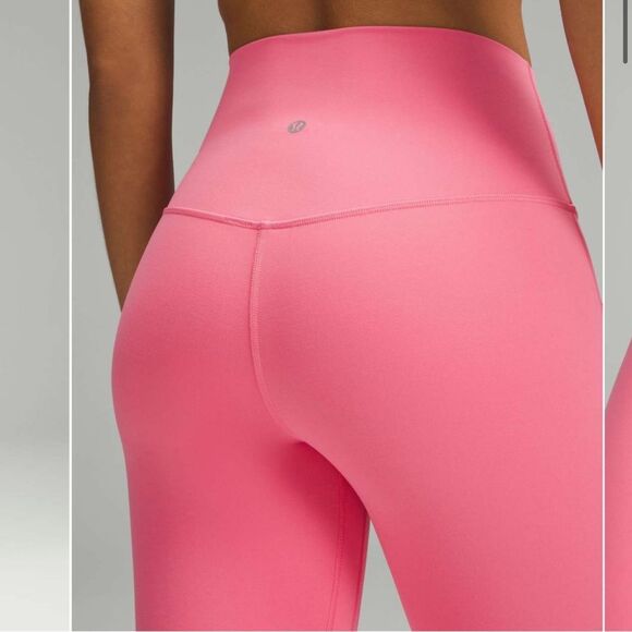 NWT New LULULEMON HR High Rise Align Pant 28” Legging SAKP Sakura Pink 2 - Picture 4 of 6